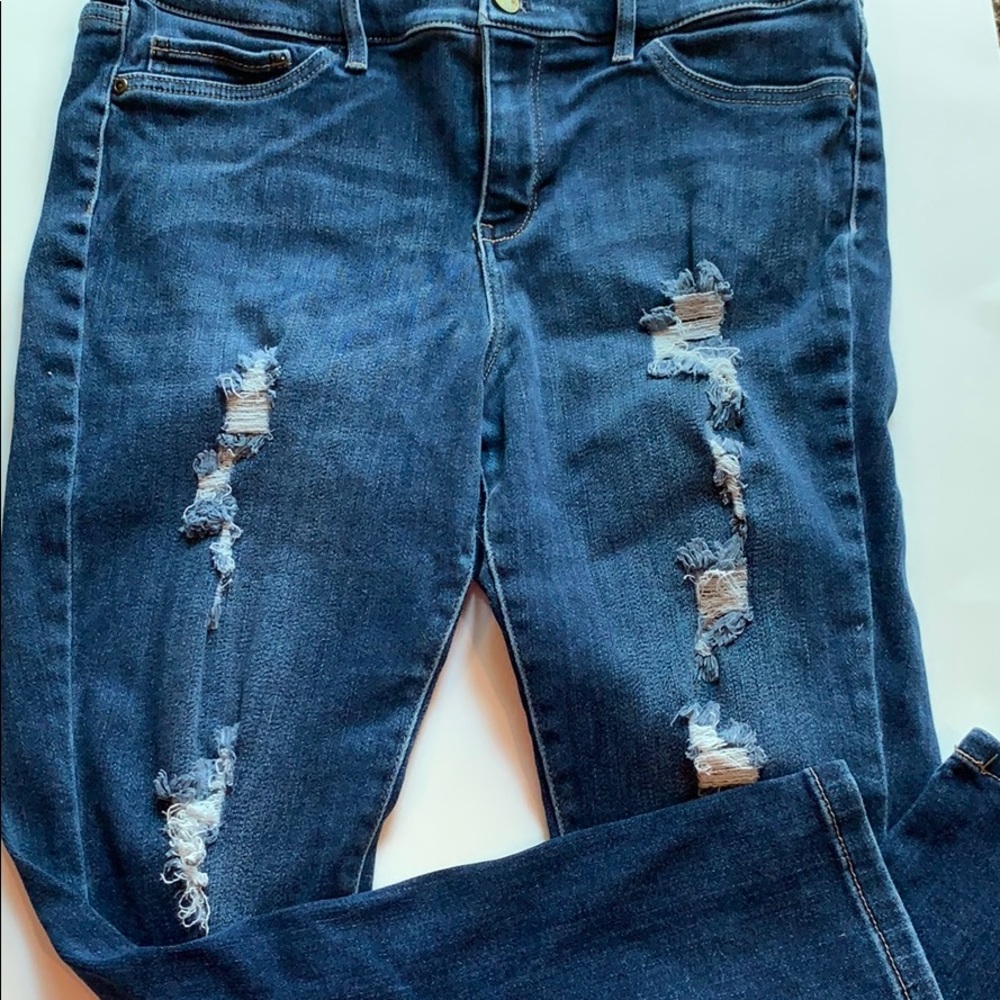 SOHO NYCO Ankle Legging Jeans SZ 14 distressed